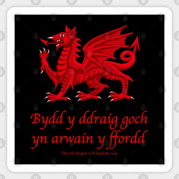 The Red Dragon Will Lead The Way Sticker by SteveHClark